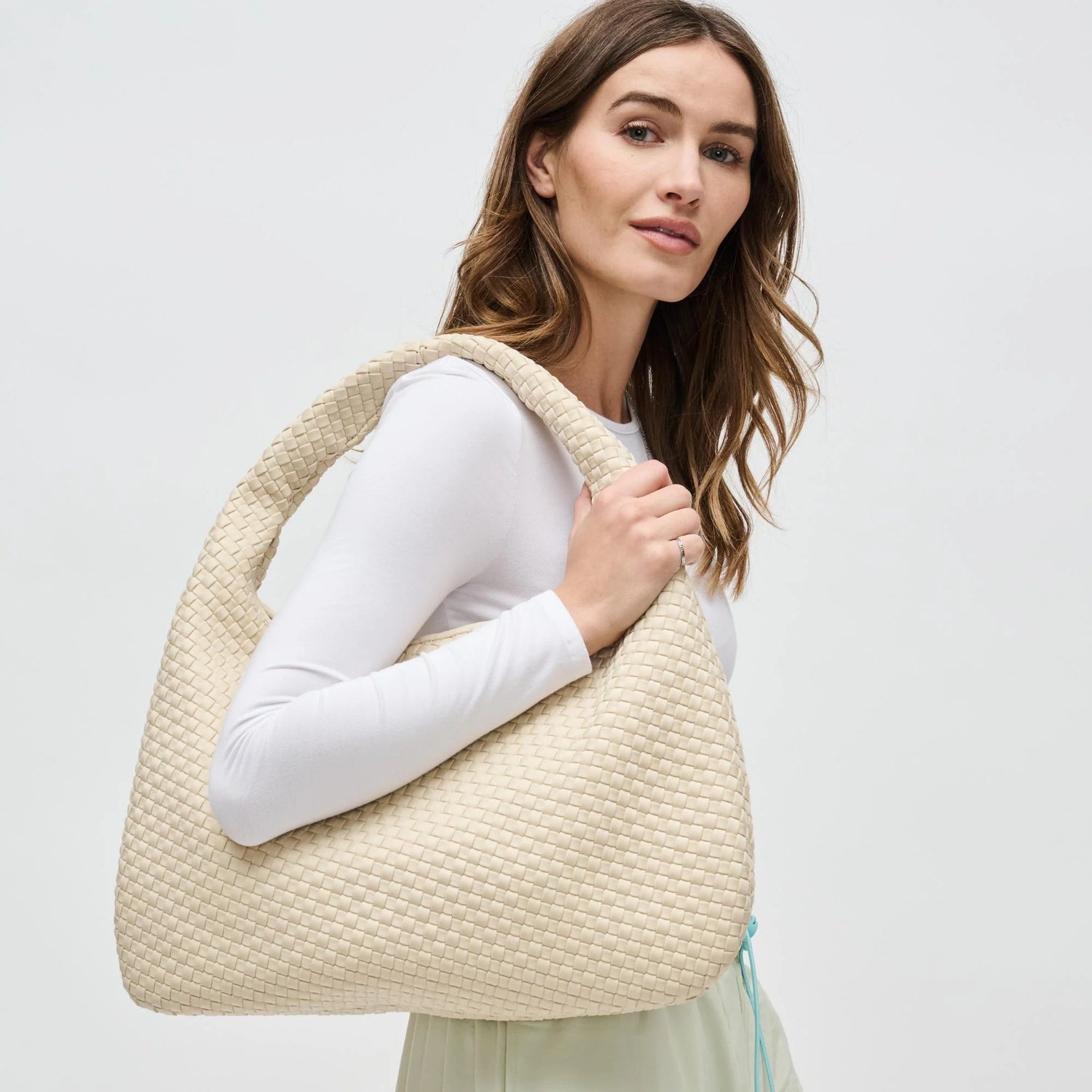 Dare to Dream Cream Large Woven Neoprene
