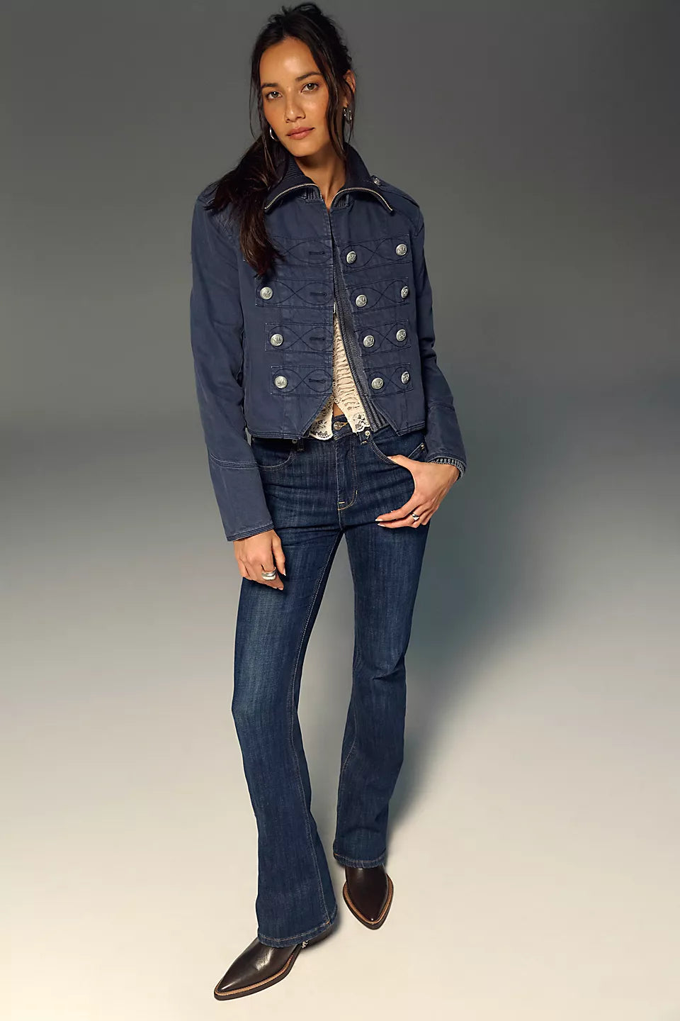 WE THE FREE DOUBLE KNOT HIGH-RISE STRAIGHT BOOTCUT JEANS