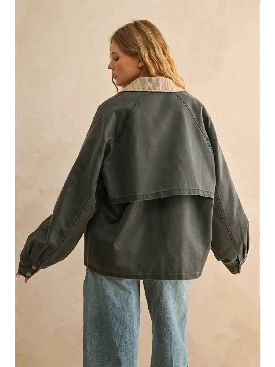 CONTRAST UTILITY JACKET