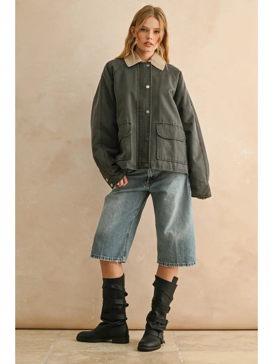 CONTRAST UTILITY JACKET
