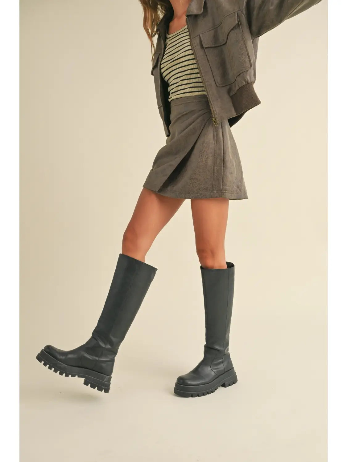 PLEATED MINI SKIRT