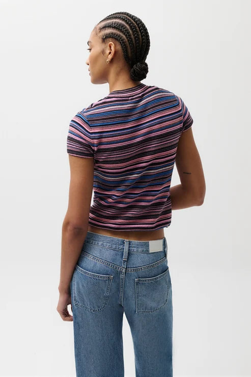 SELENE SHORT SLEEVE SWEATER TEE