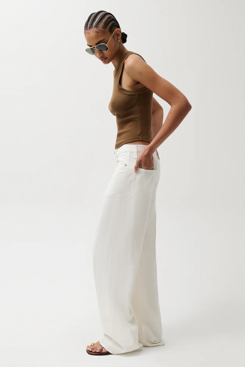 Sydney High Rise Linen Bowed Leg