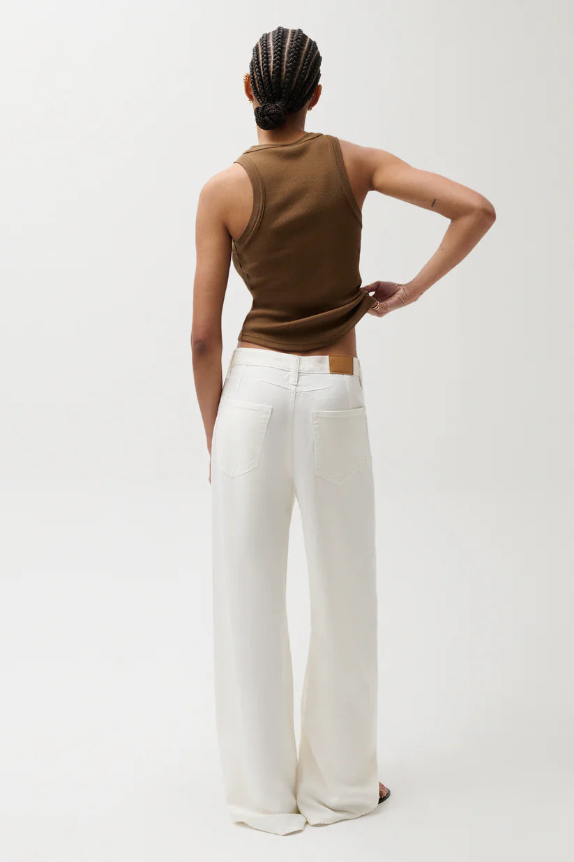 Sydney High Rise Linen Bowed Leg