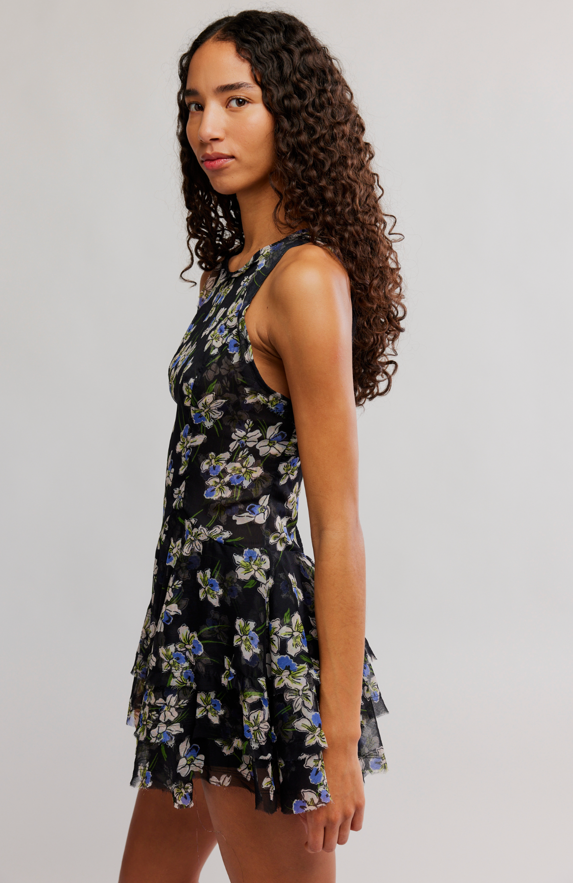 Raven Printed Mini Dress
