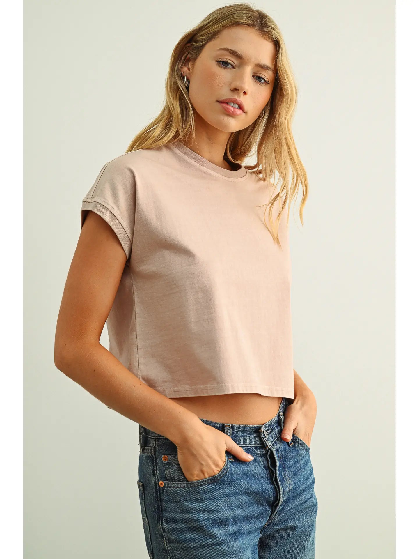 Pink Washed Short Sleeve
