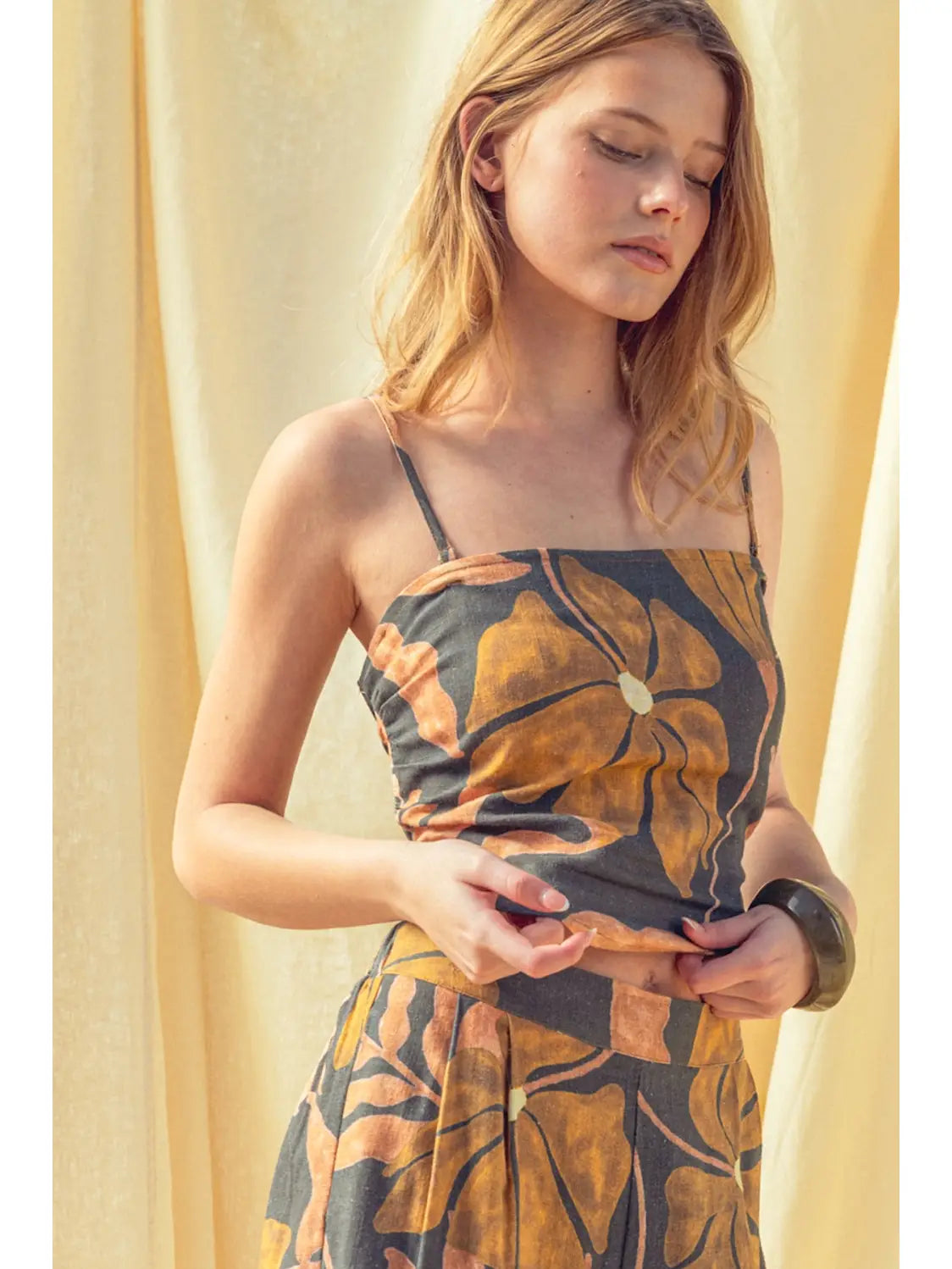 Multi Print Tie Back Tube Top
