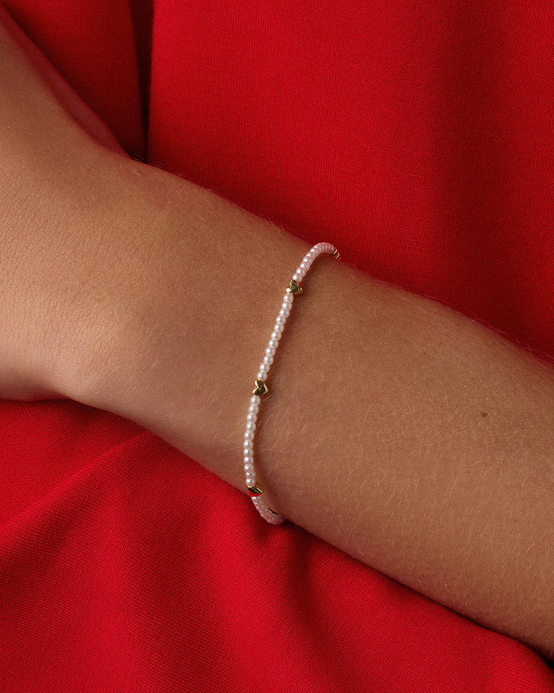 Amour Pearl Bracelet Gold