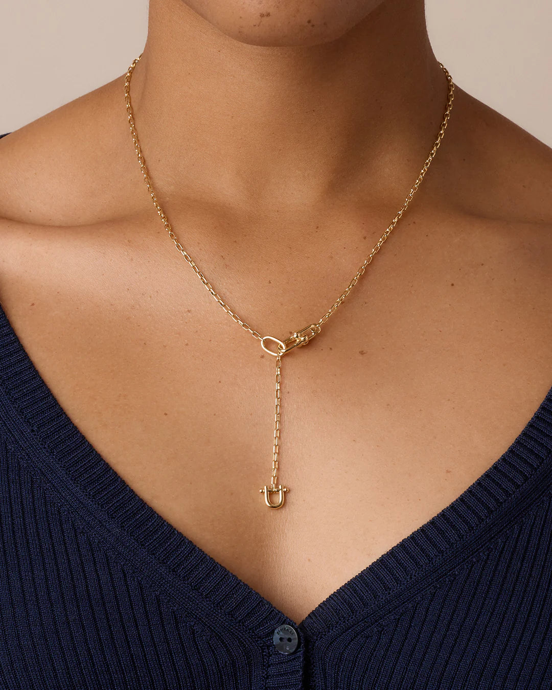Atlas Delicate Lariat Gold