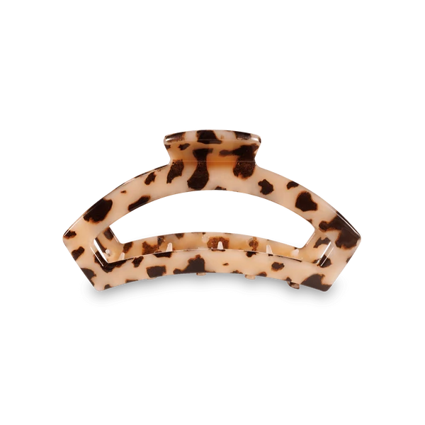 Open Blonde Tortoise Small Claw Hair Clip