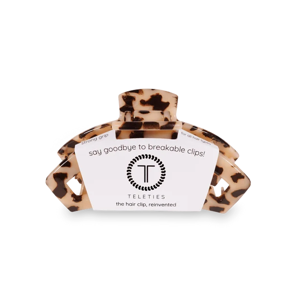 Open Blonde Tortoise Small Claw Hair Clip