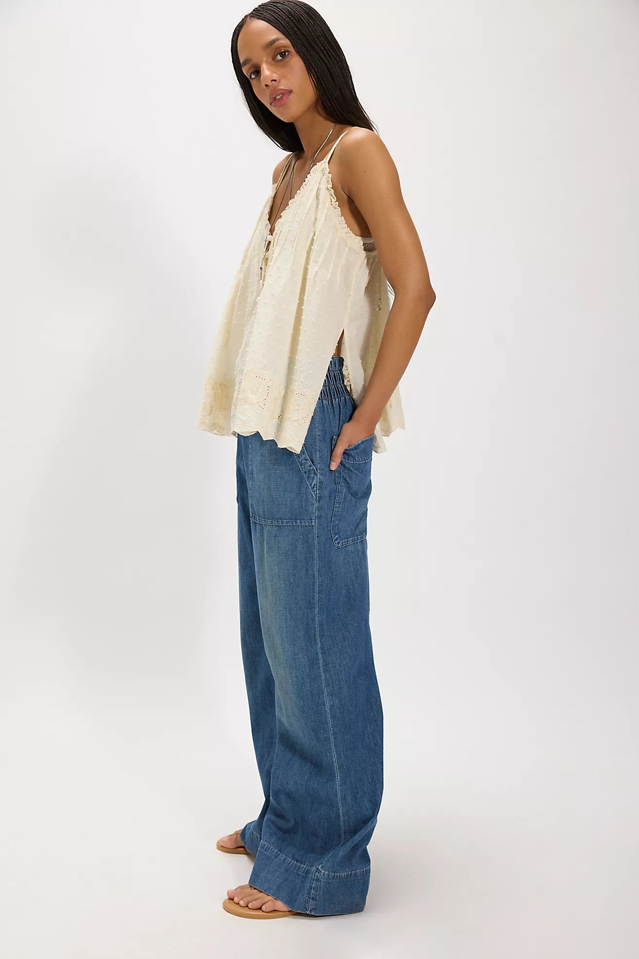 Breezy Denim Pull On