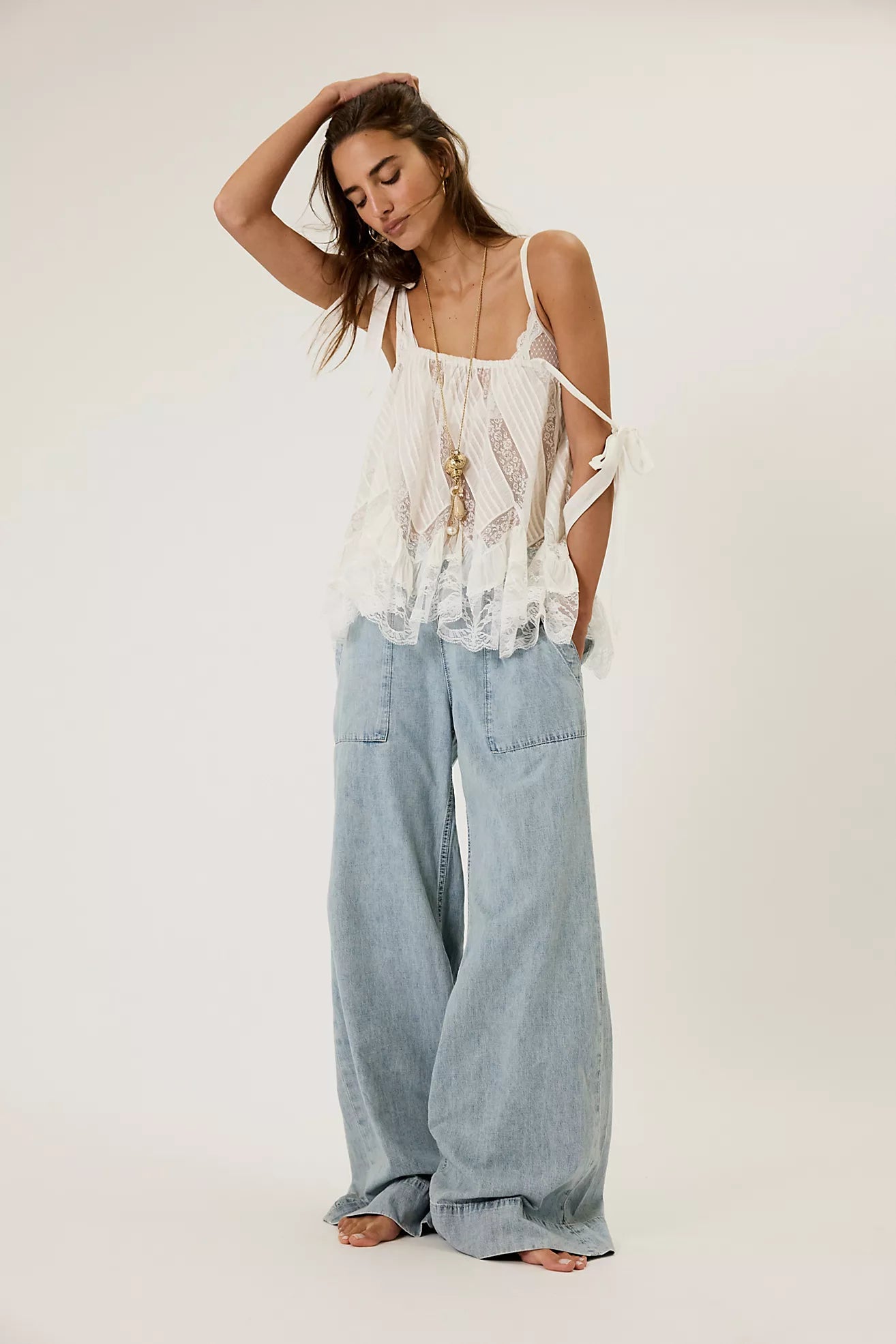 We The Free Denim Pull On Denim Pant