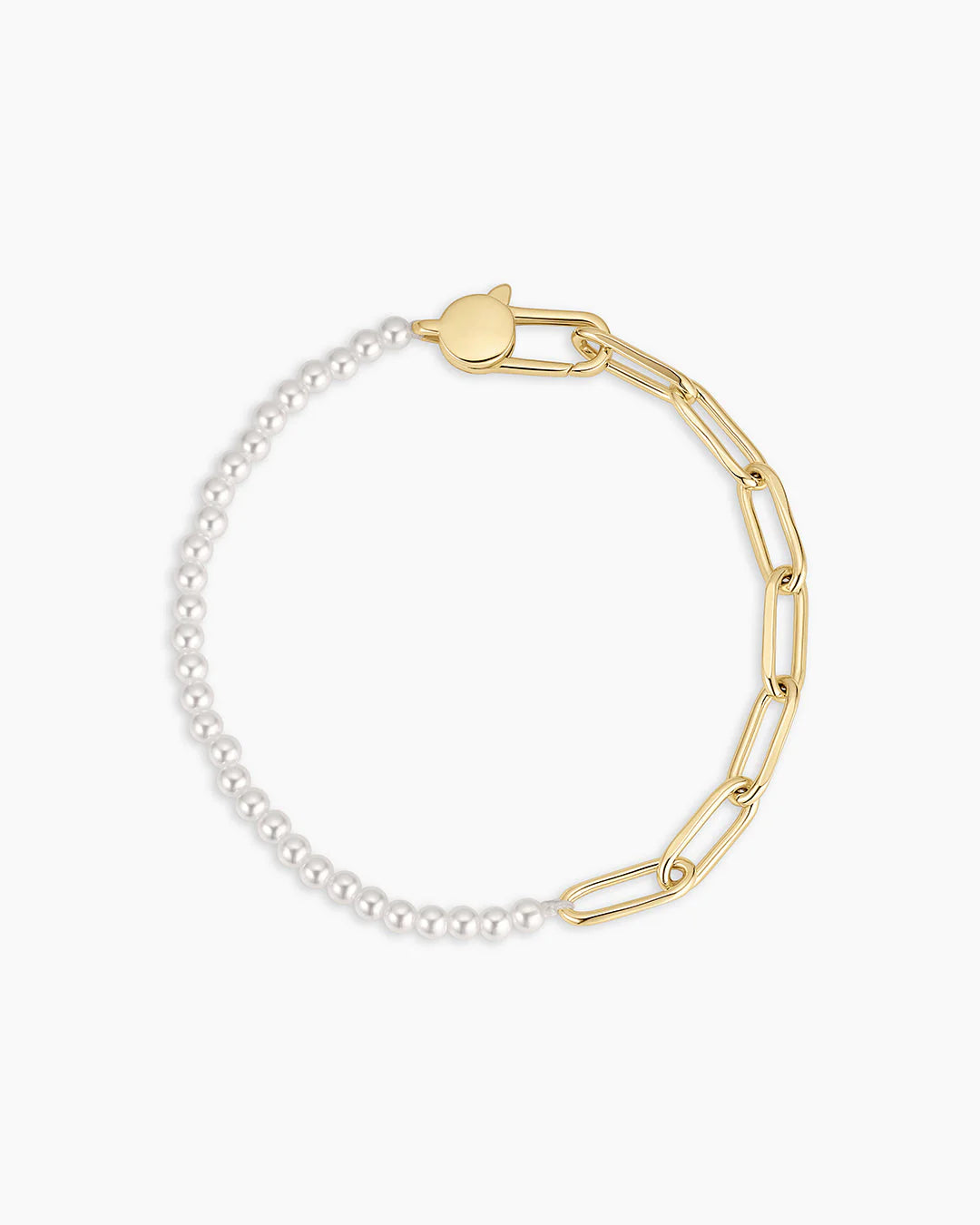 Florence Pearl Chain Bracelet Gold