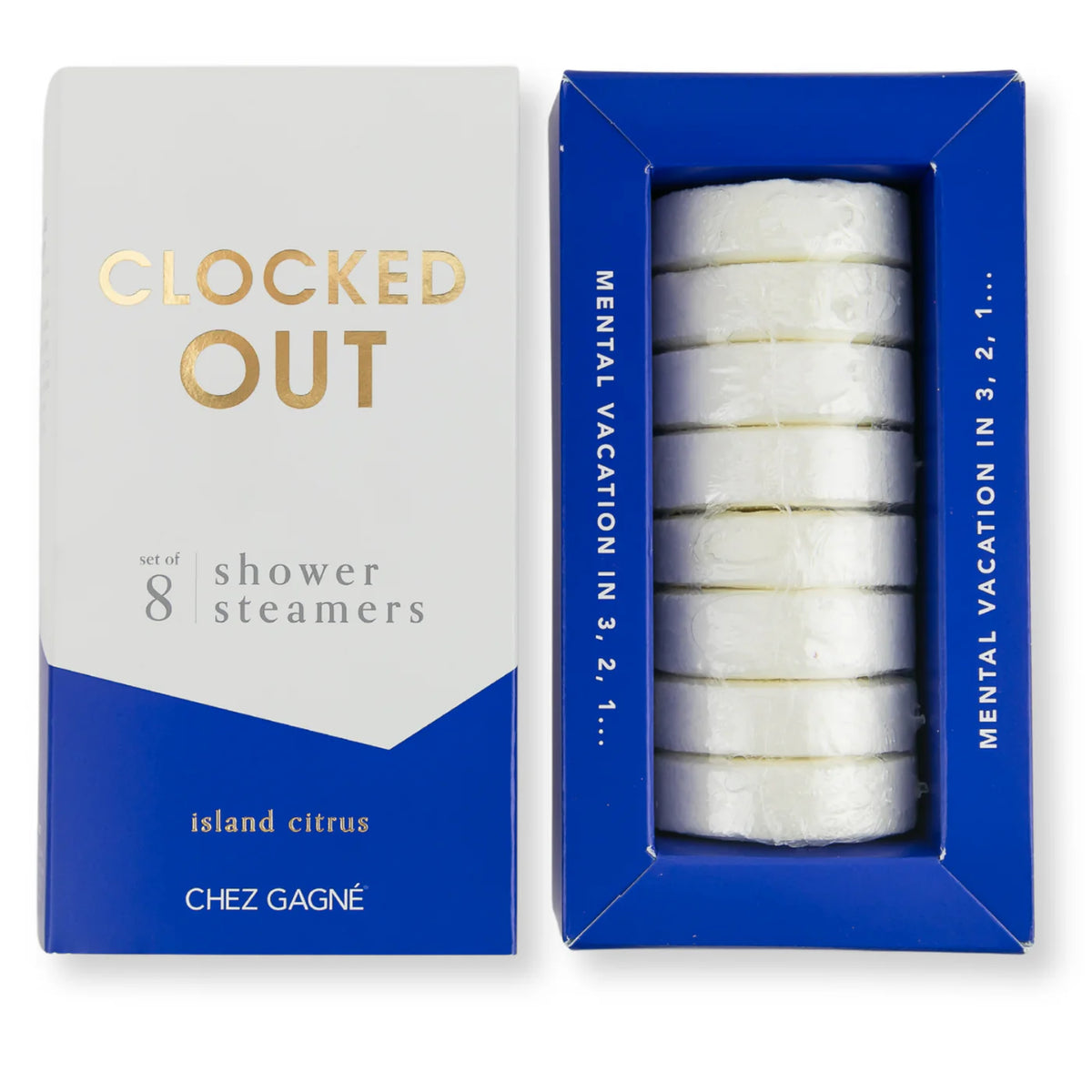 CLOCKED OUT SHOWER STEAMERS
