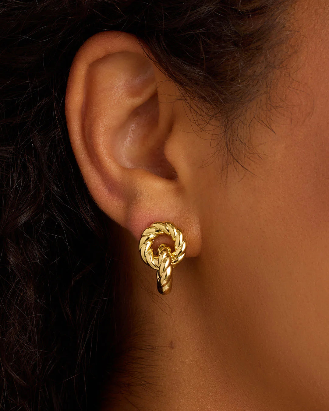 Crew Helium Earrings Gold