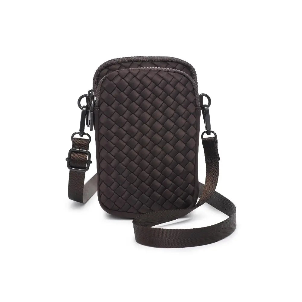 Divide & Conquer Woven Neoprene Crossbody Chocolate
