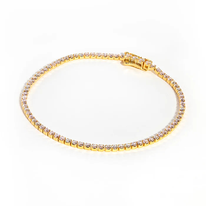 Endless Tennis Bracelet 16M Gold