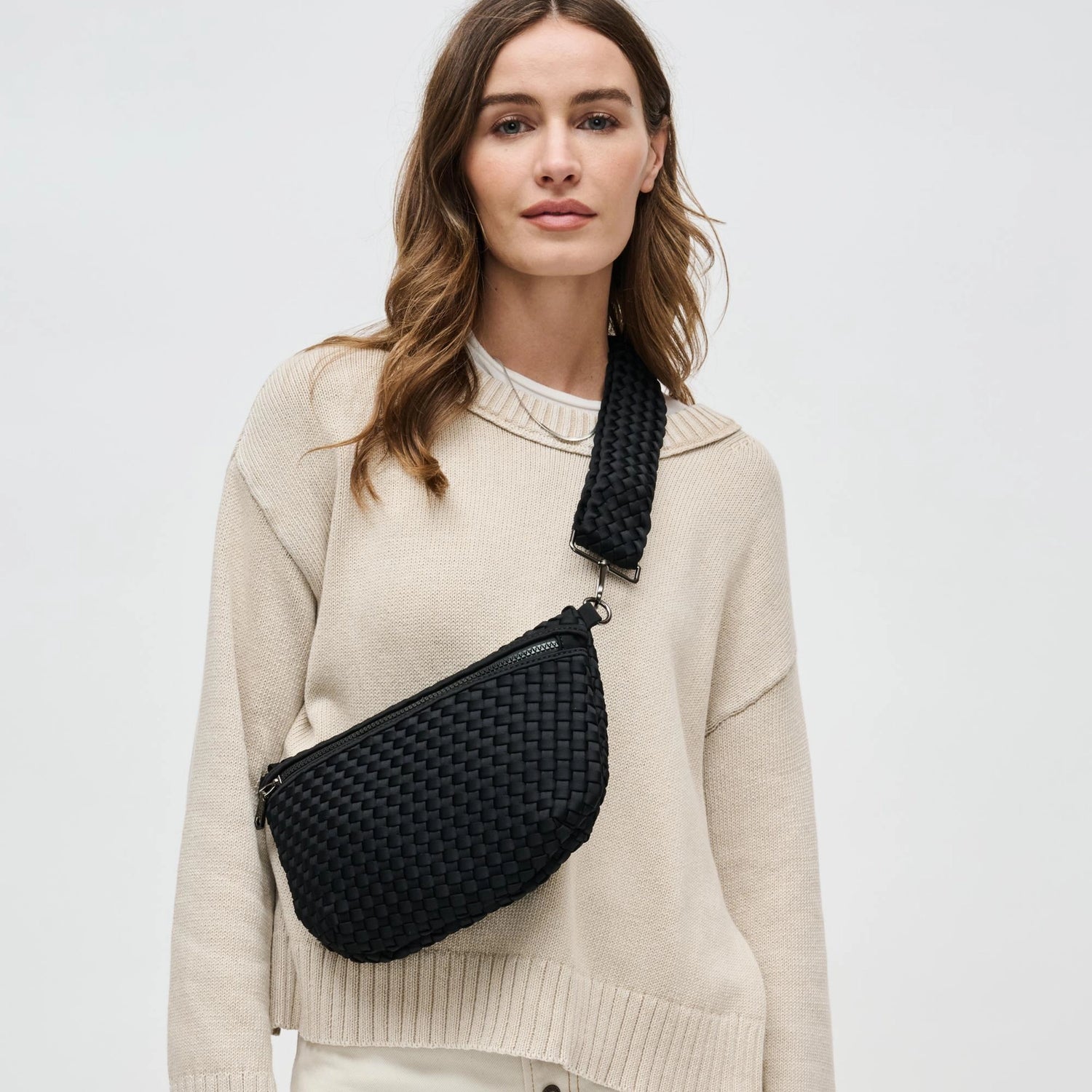 Ethereal Neoprene Woven Crossbody