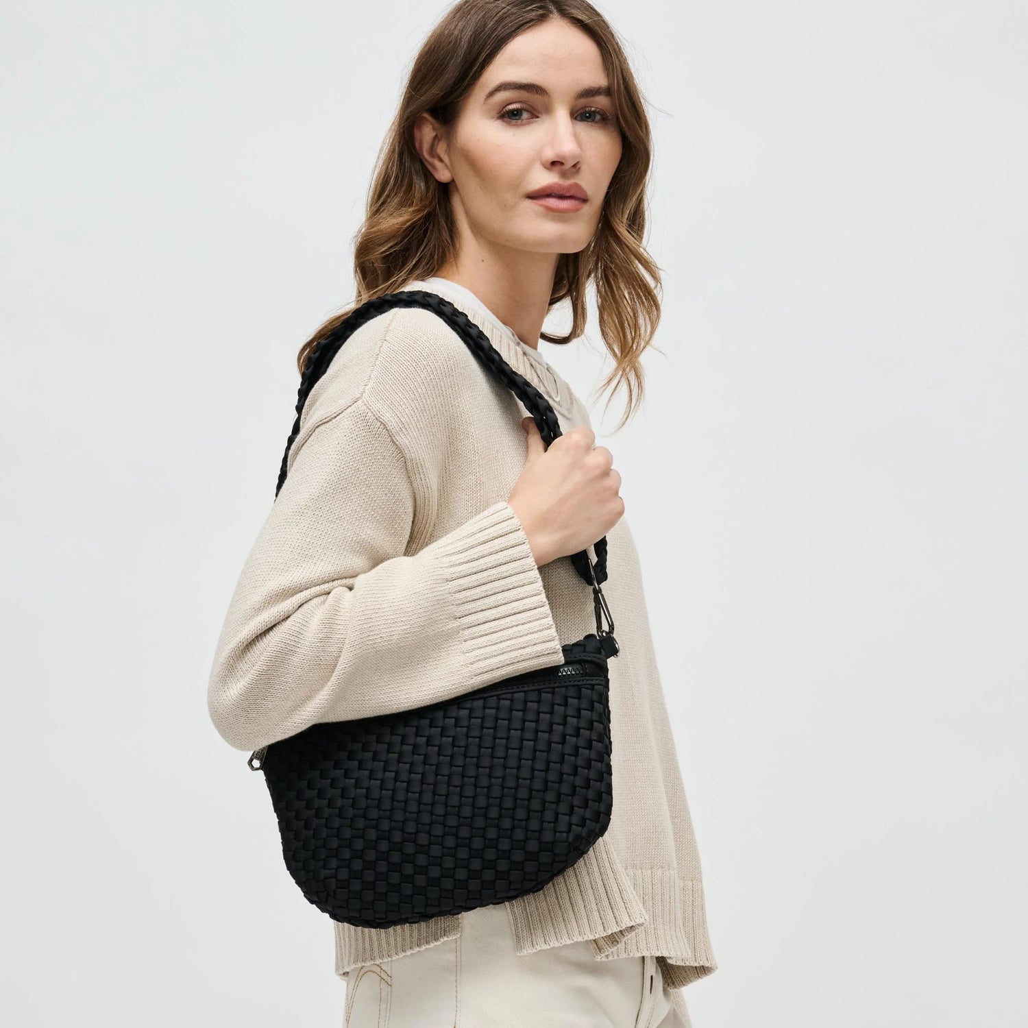 Ethereal Neoprene Woven Crossbody