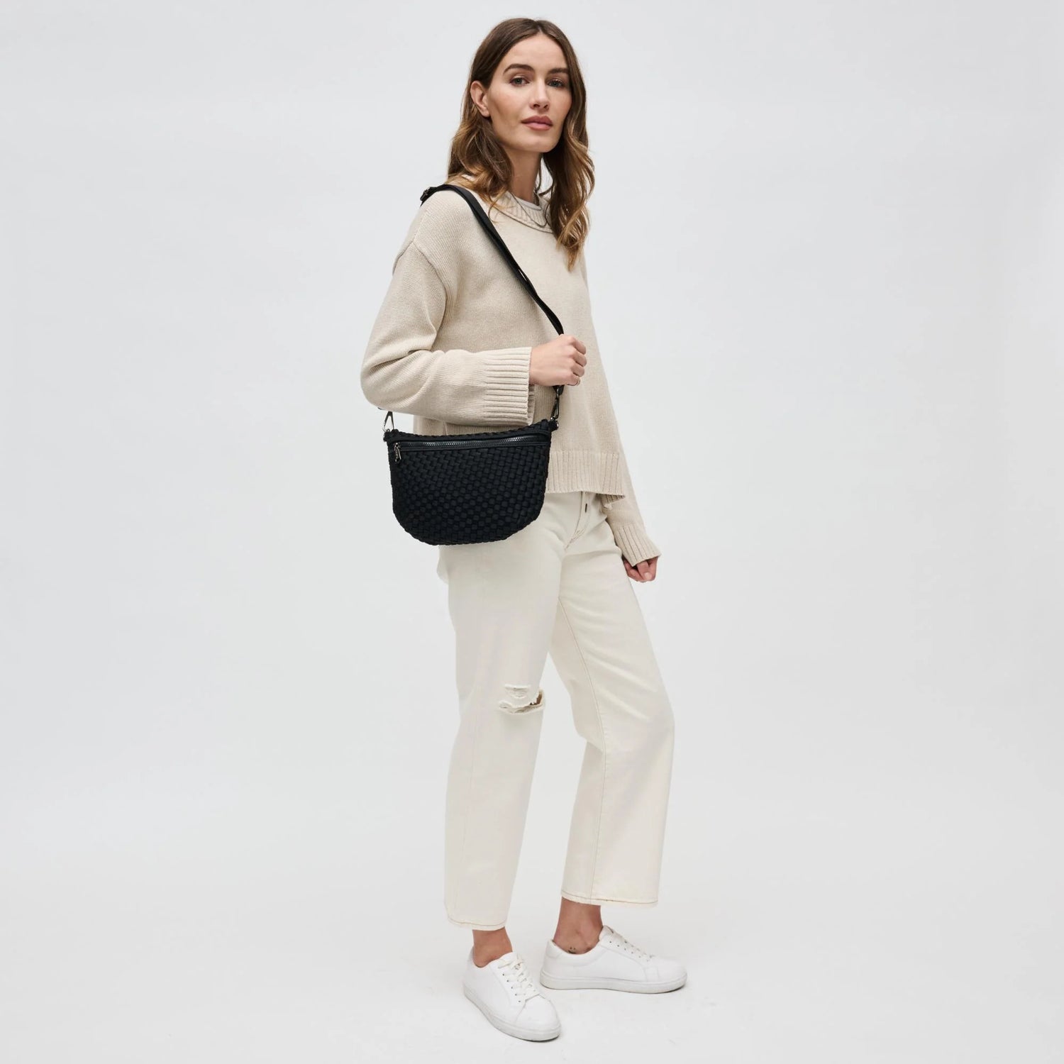 Ethereal Neoprene Woven Crossbody