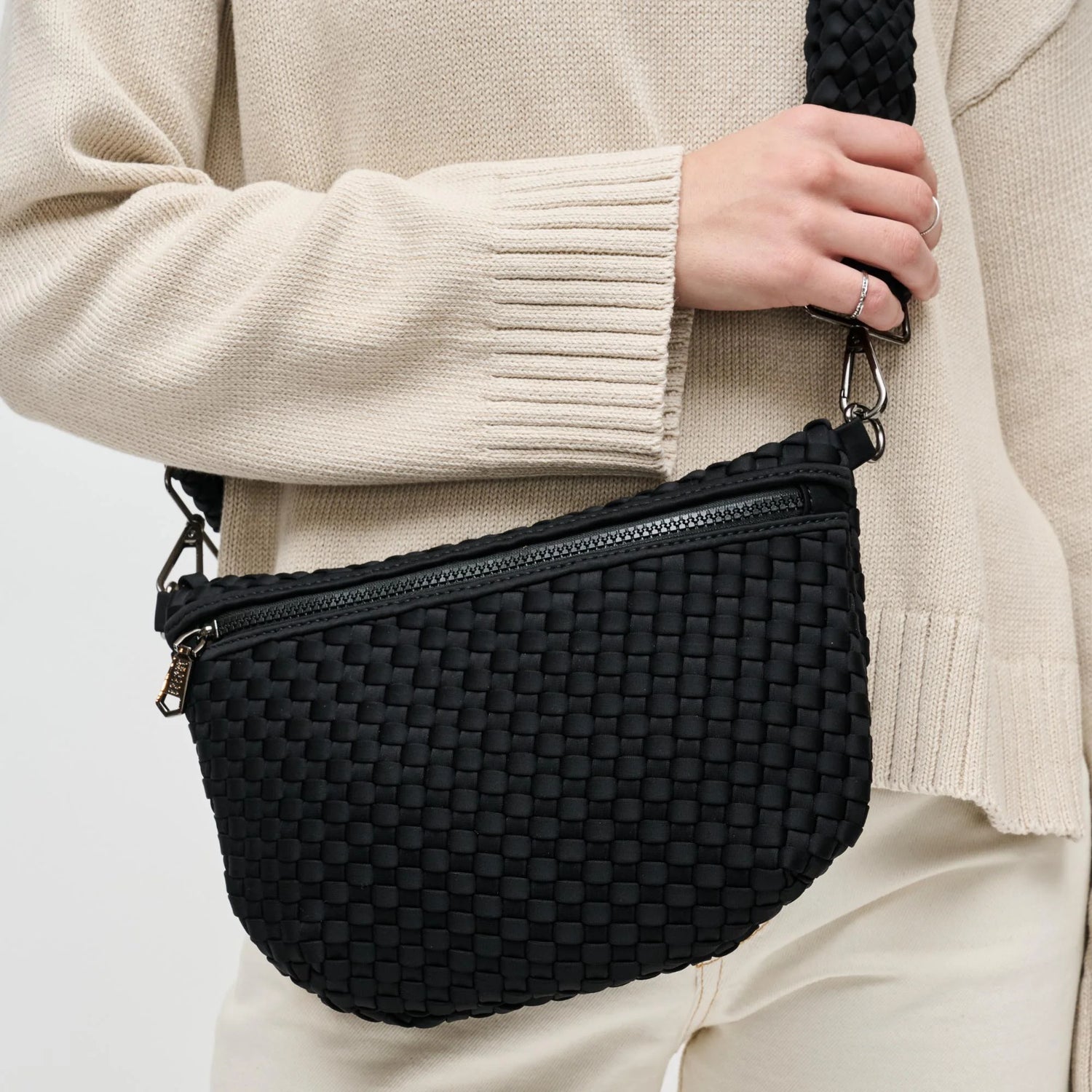 Ethereal Neoprene Woven Crossbody