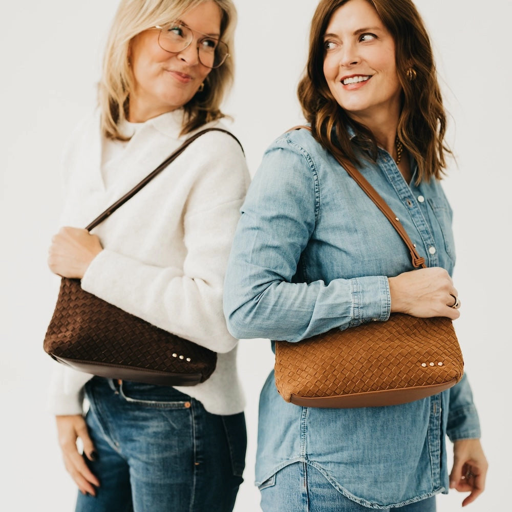 Harper Suede Hobo Shoulder Bag