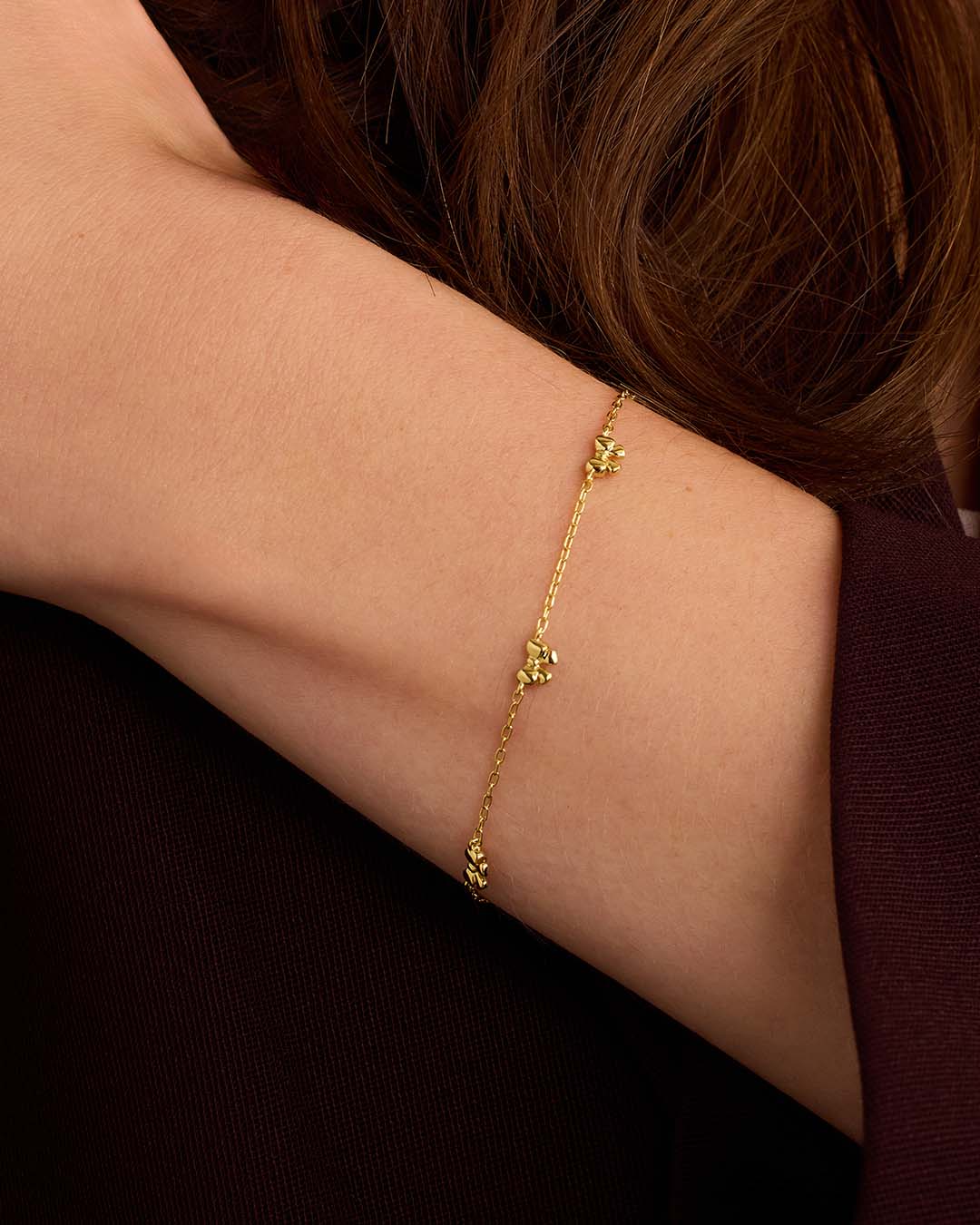 Mini Bow Bracelet Gold