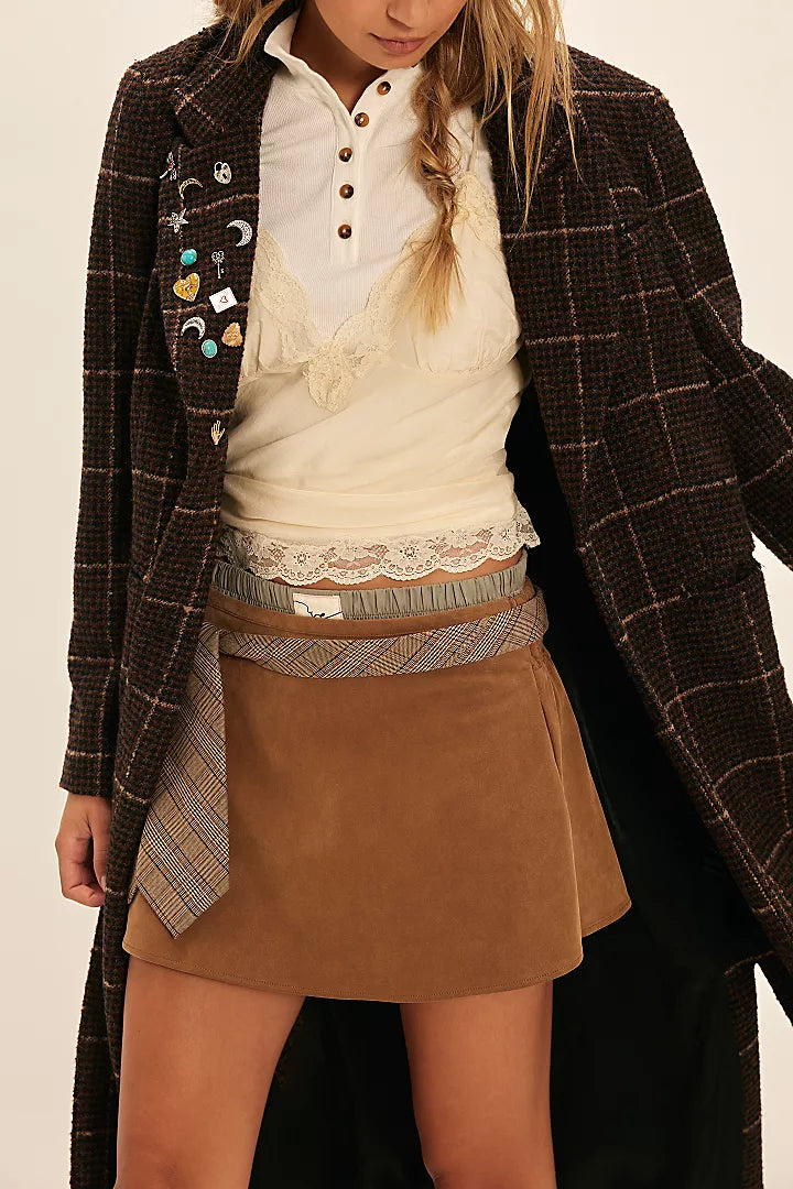 We The Free Paradise Found Suede Skort