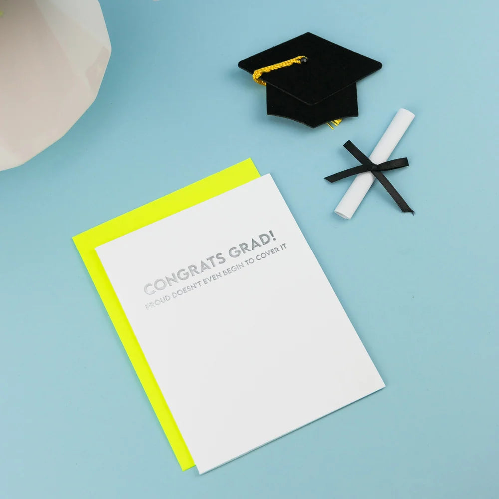GREETING CARD CONGRATS GRAD PROUD DOESN'T BEGIN TO COVER IT
