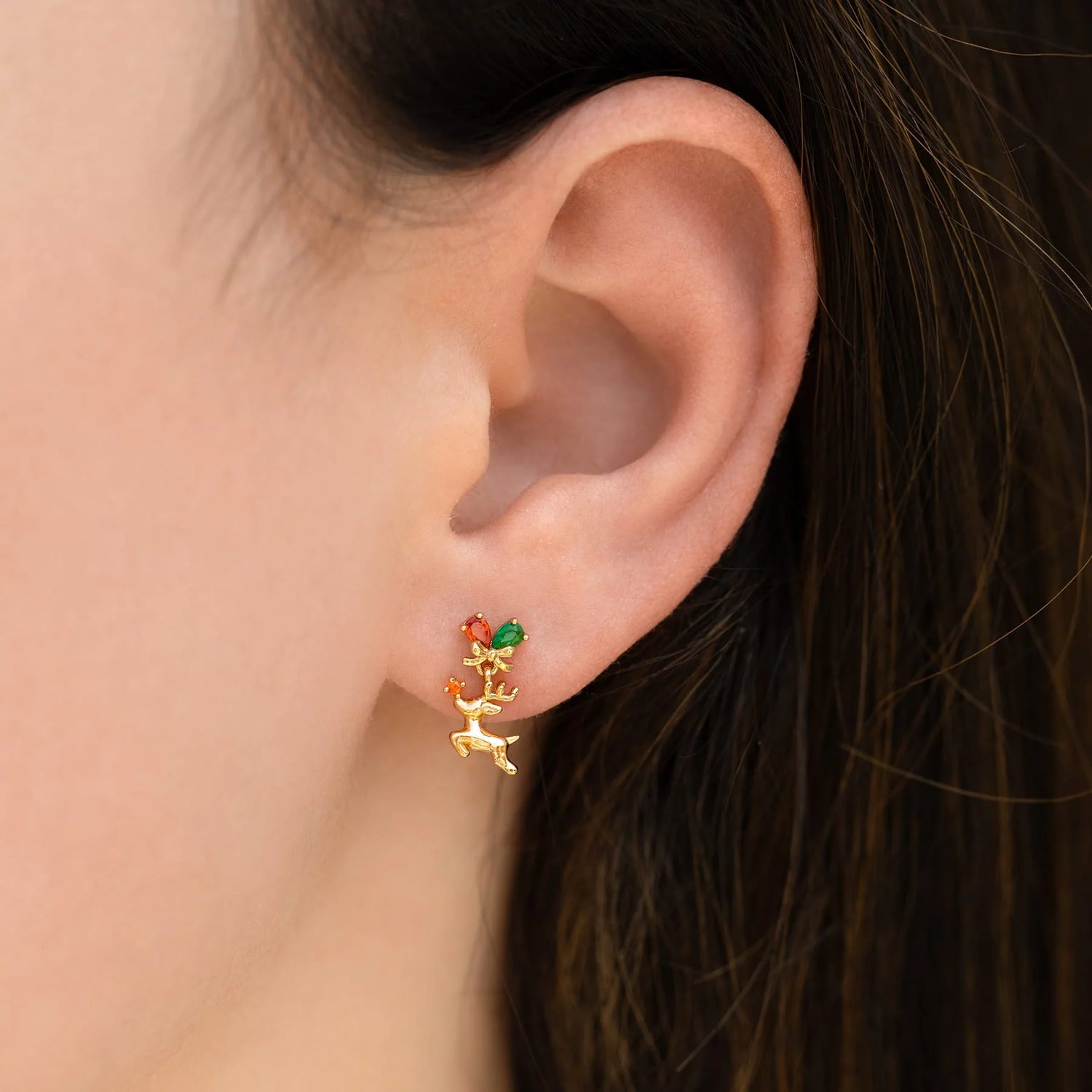 Rudolf Dangle Earring