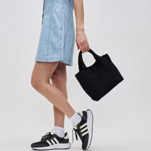 Sky's The Limit Small Woven Neoprene Crossbody Black