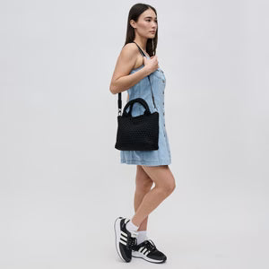 Sky's The Limit Small Woven Neoprene Crossbody Black