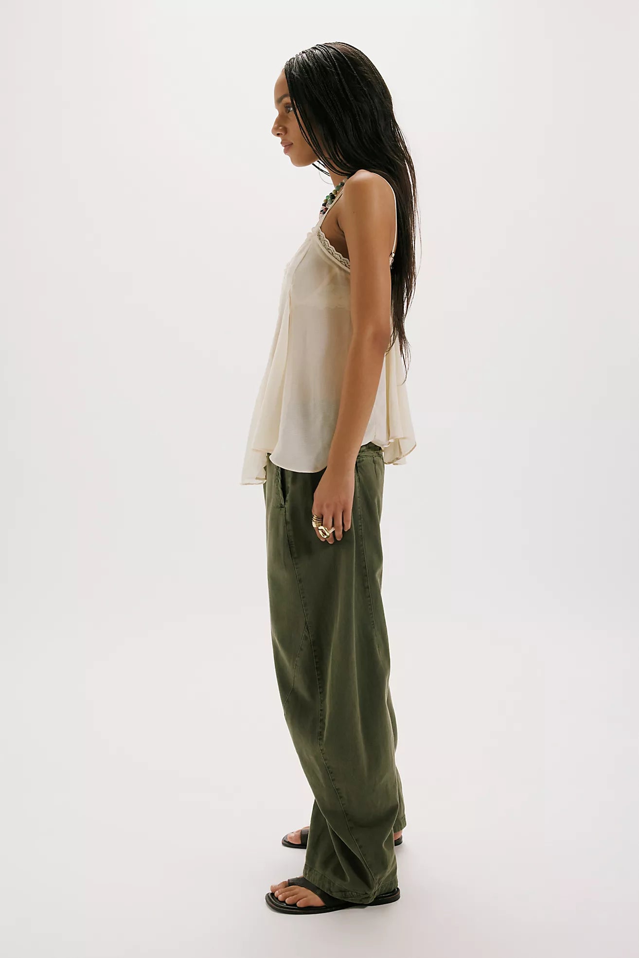Spotlight Washed Chino Barrel Trouser