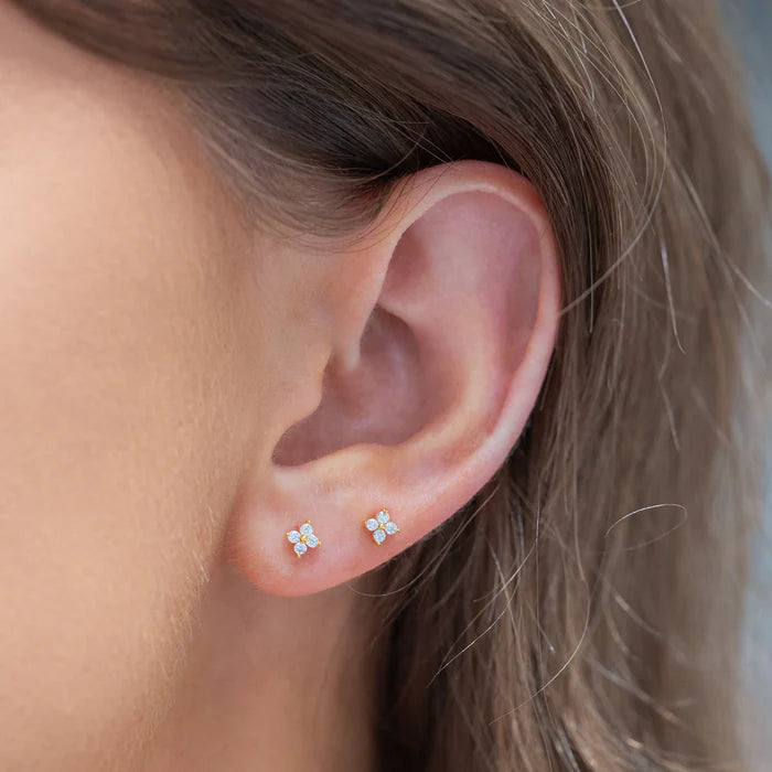 Teeny Tiny Clear Cluster Studs