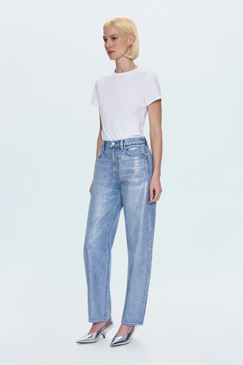 Wes High Rise Barrel Jean