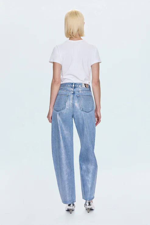 Wes High Rise Barrel Jean