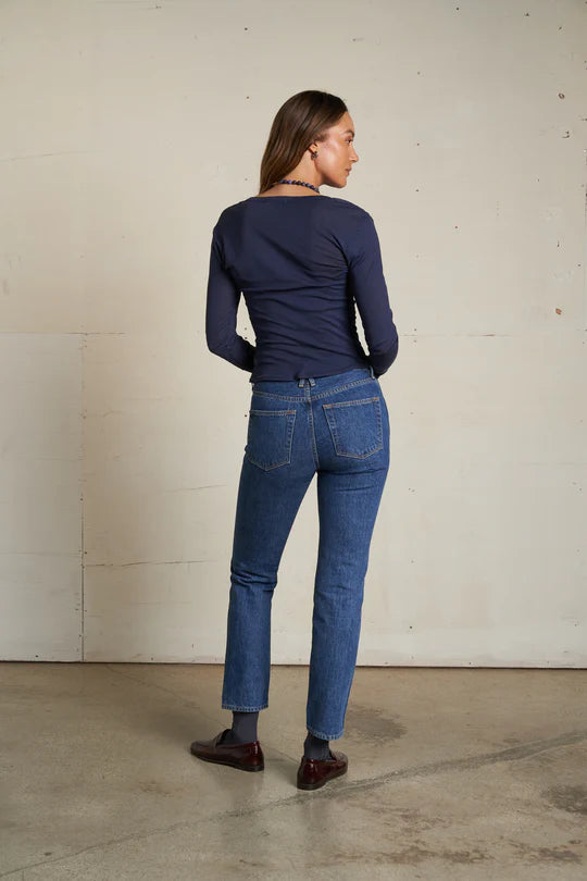 Angie French Jersey U Neck Tee