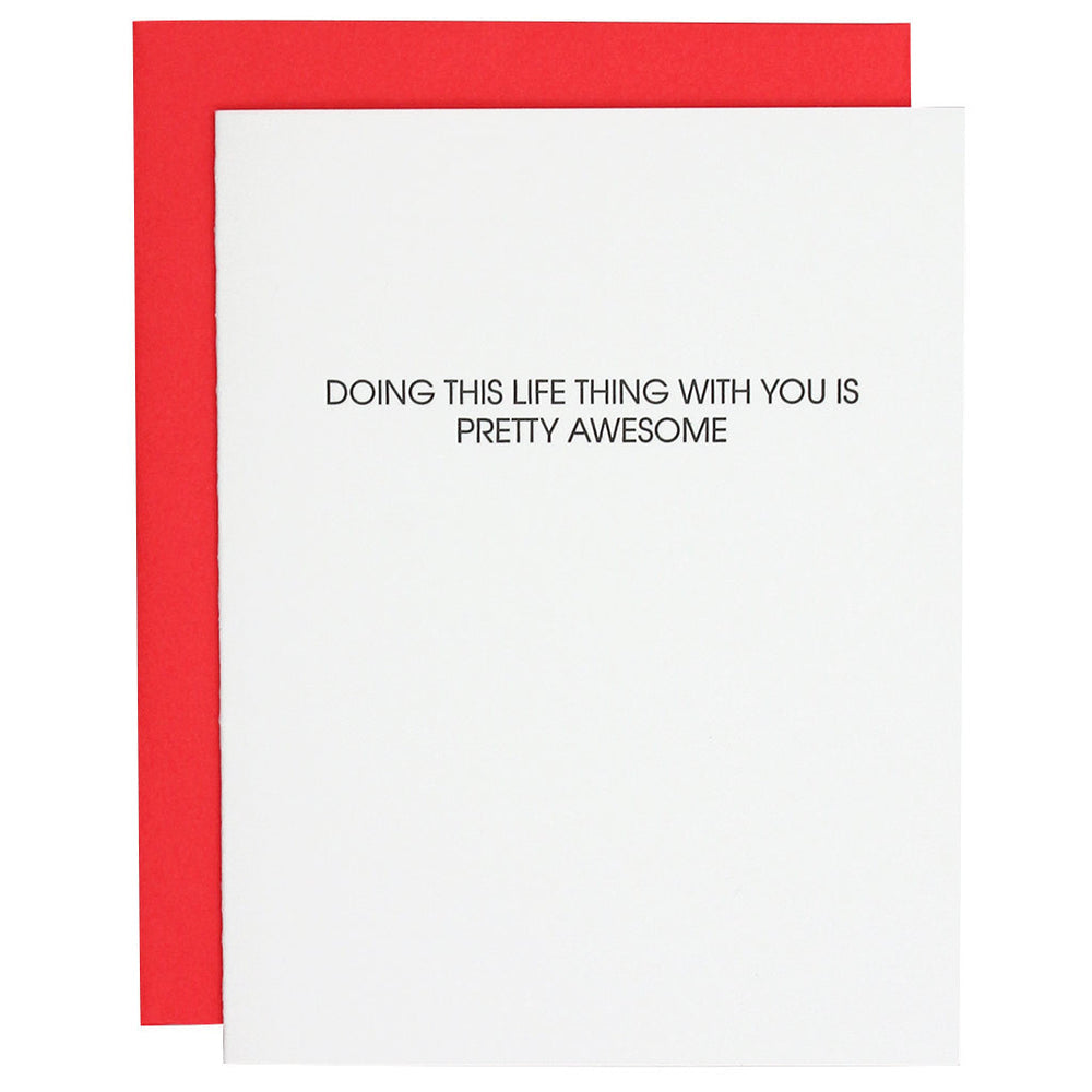 Doing This Life Thing With You Greeting Card