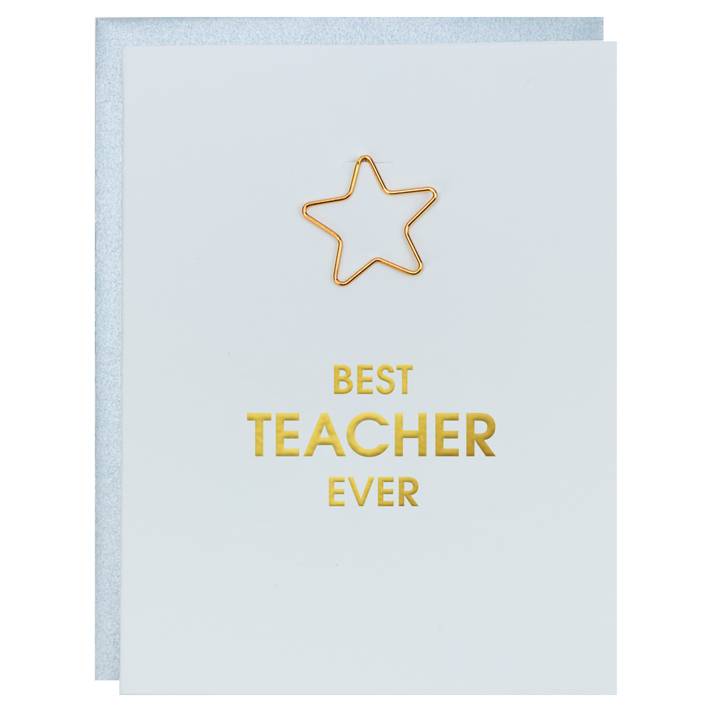 GREETING CARD BEST TEACHER EVER