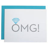 OMG! Engagement Ring Greeting Card