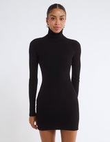 Turtle Neck Mini Dress