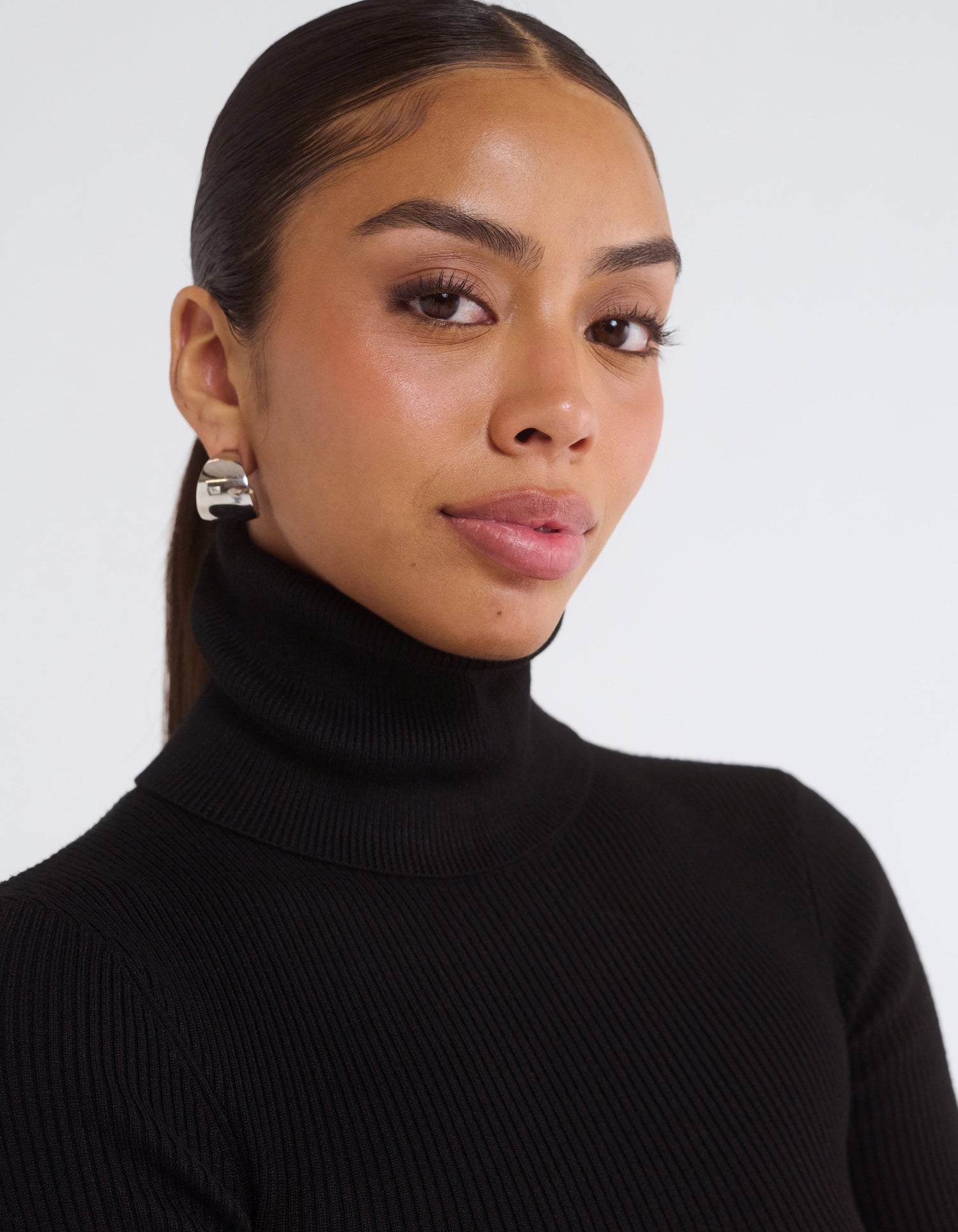 Turtle Neck Mini Dress