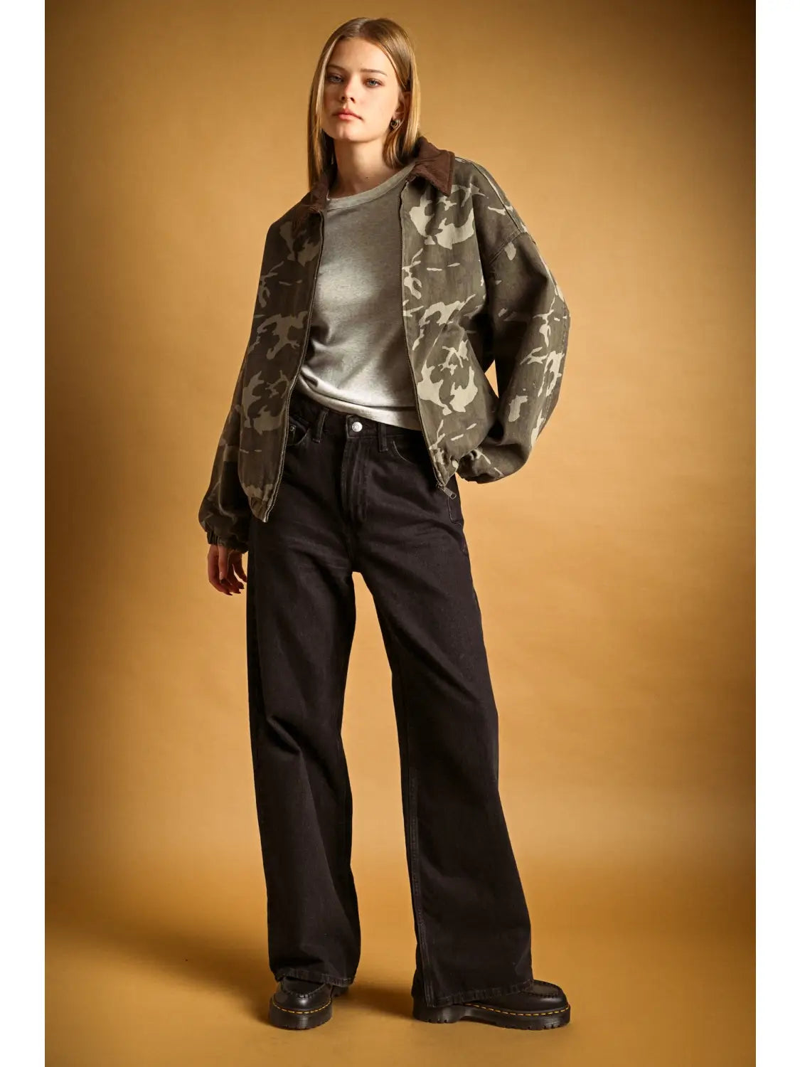 CAMOUFLAGE BOMBER JACKET
