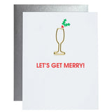 Let's Get Merry Paper Clip Greeting Card