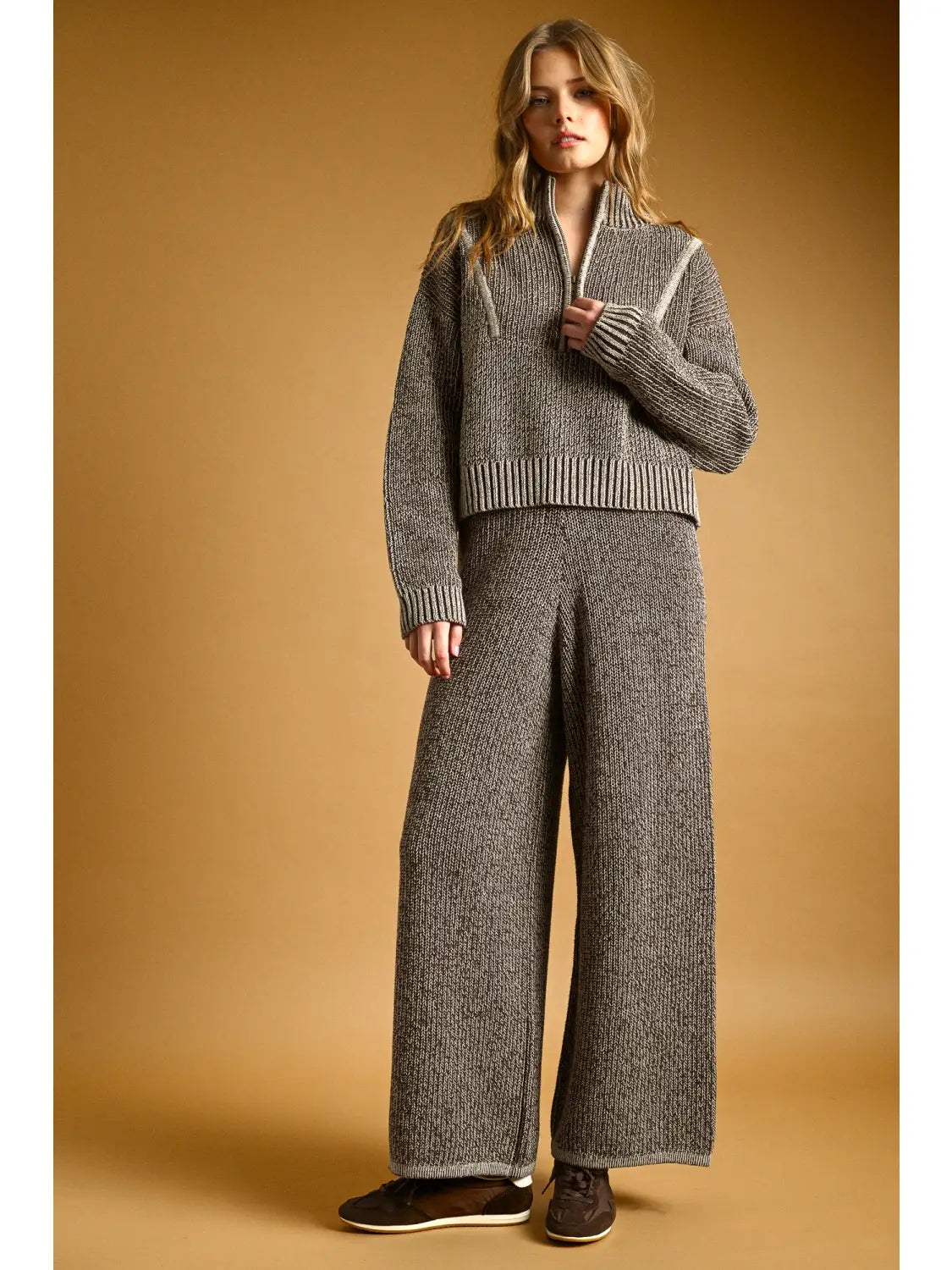 TWO TONE LOUNGE KNIT PANTS