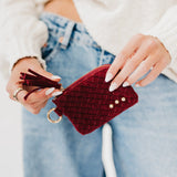 PARIS SUEDE CARD WALLET