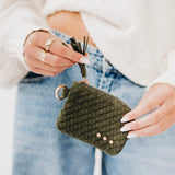PARIS SUEDE CARD WALLET