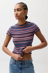 SELENE SHORT SLEEVE SWEATER TEE