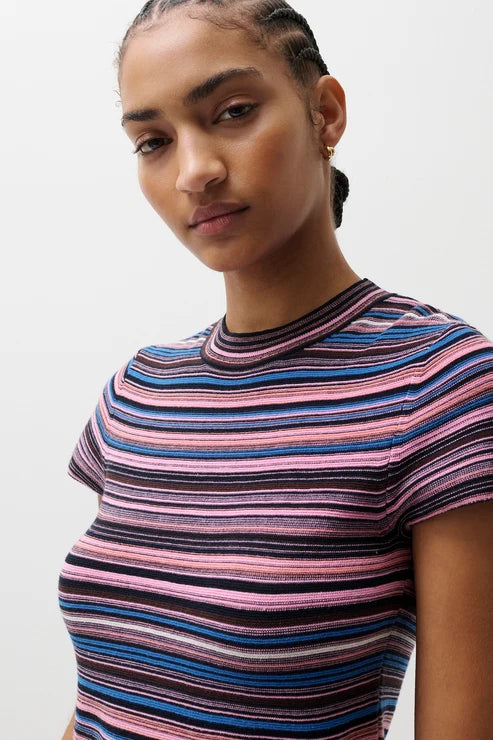SELENE SHORT SLEEVE SWEATER TEE